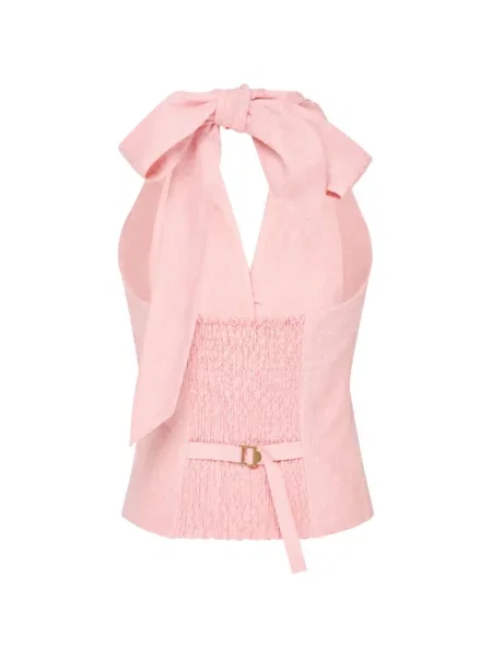 Liemenė Club21 Collection v formos iškirpte rožinė