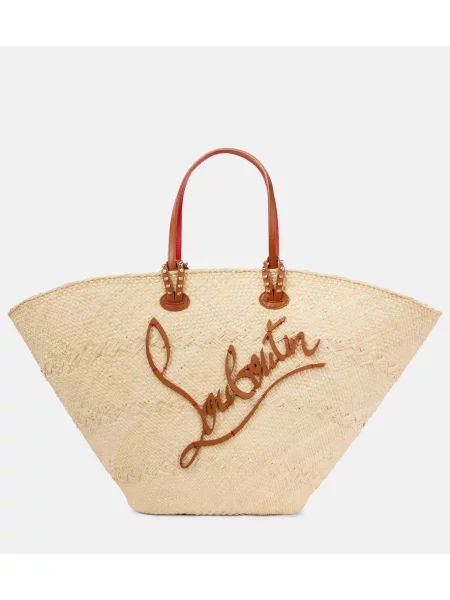 Geantă Christian Louboutin bej