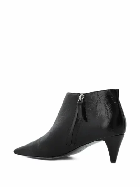 Cizme scurte Black Suede Studio din piele de căprioară negru