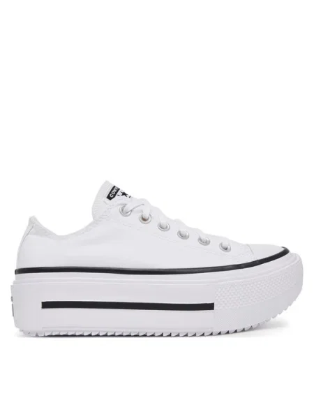 CONVERSE Rövid szárú sportcipők CTAS LIFT DOUBLE STACK' fehér