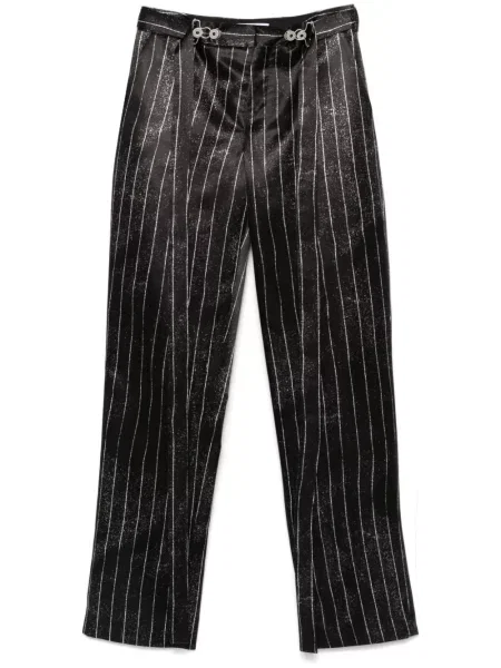 Pantaloni Jean Paul Gaultier cu dungi negru