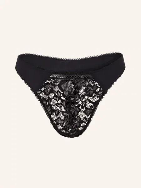 Wolford Stringi schwarz czerwone
