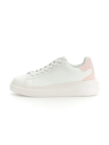 Sneakerși Guess din piele alb