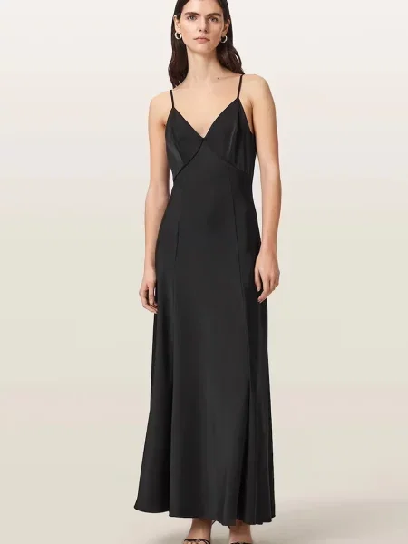 AllSaints rochie IRINA negru
