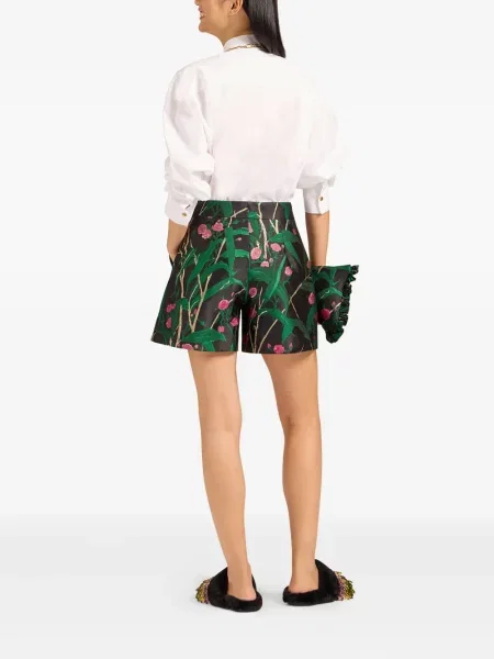 Pantaloni scurți La Doublej cu model floral cu imagine negru
