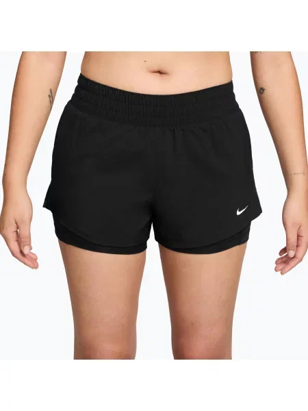 Шорти для бігу Nike One Dri-FIT black/white білі