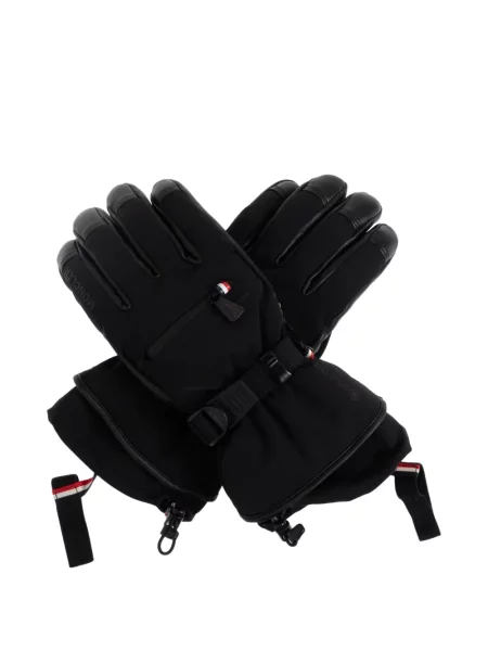 Mănuși Moncler Grenoble cu autograf negru