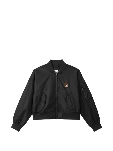 Geacă bomber Fingercroxx cu autograf negru