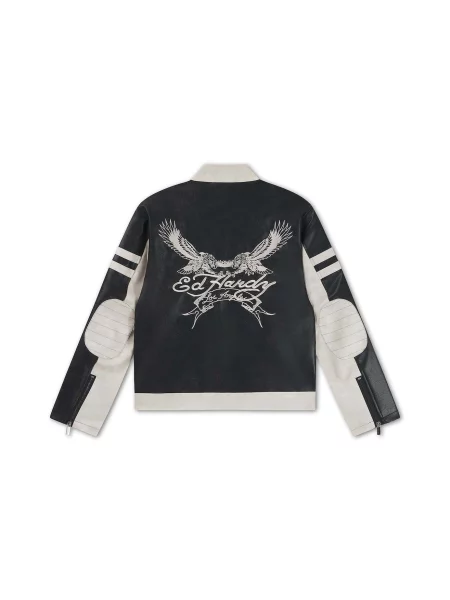 Ed Hardy Prechodná bunda Los Angeles čierna biela