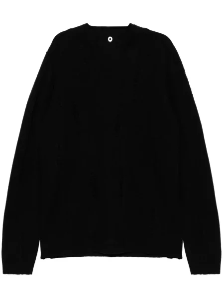 Svetr Label Under Construction s oděrkami černý