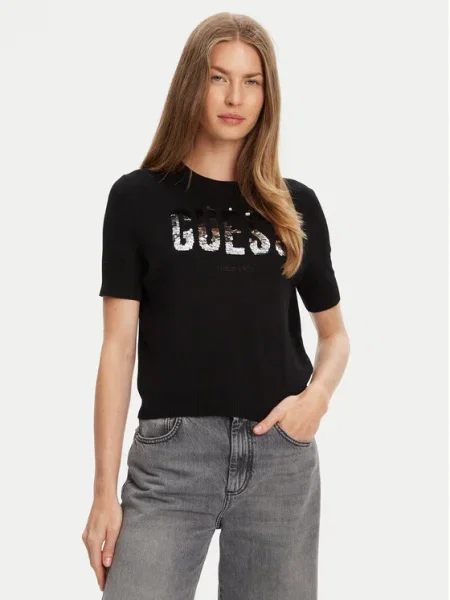 Тениска Guess черно