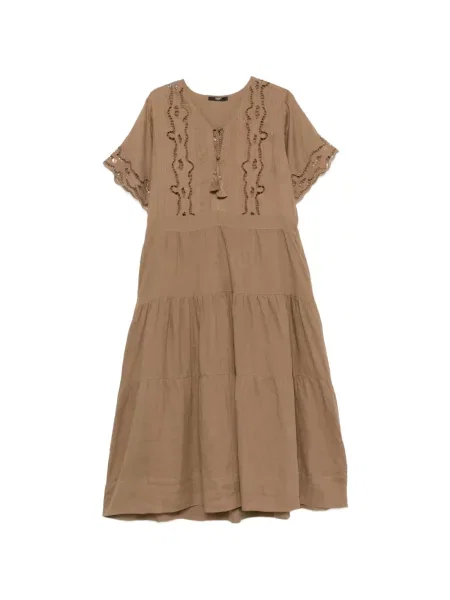 Rochie midi Seventy cu broderie