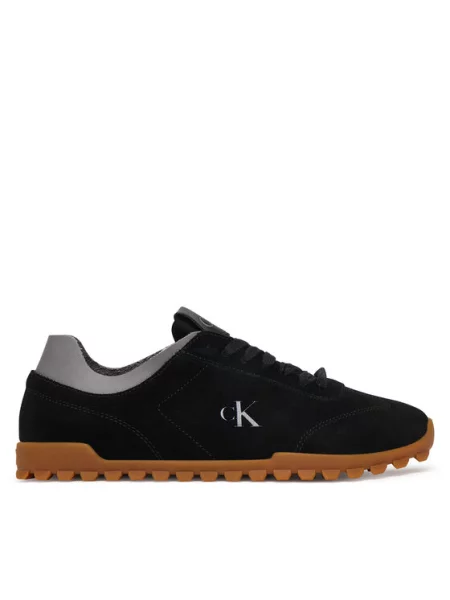 Calvin Klein Sneakersy Low Profile Run MG Sue czarny