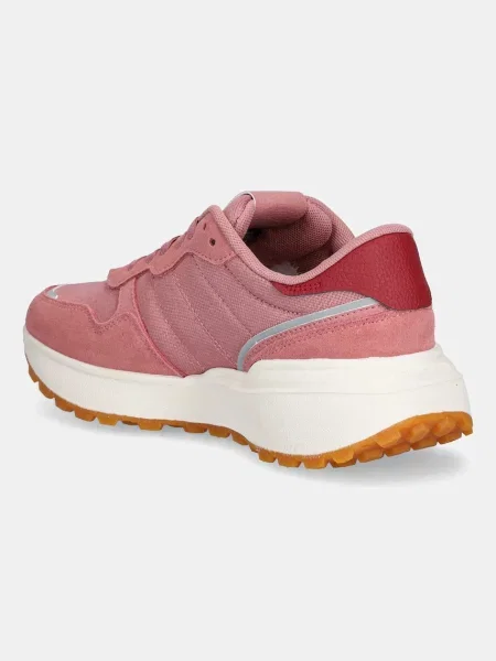 Tommy Jeans Rövid szárú sportcipők CLEATED RUNNER világosszürke rózsaszín