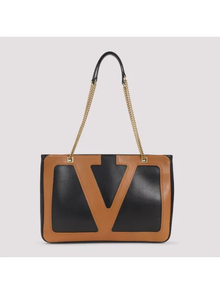 Torba Valentino Garavani skórzana brązowa