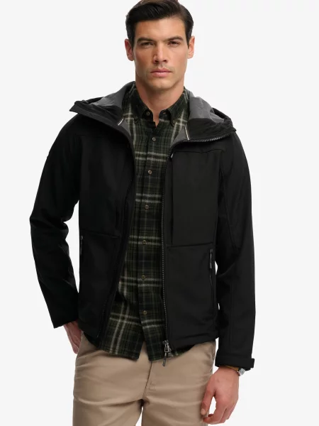 Superdry & Co Geacă de primăvară-toamnă negru