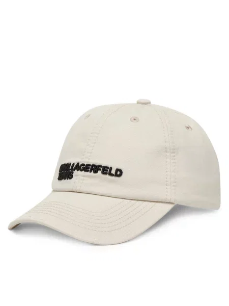 Karl Lagerfeld Jeans Бейсболка Кремовий