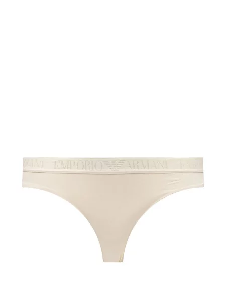 Chiloți tanga Armani Exchange cu autograf