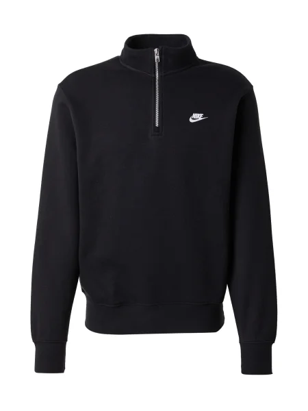 Nike Sportswear Mikina CLUB čierna biela