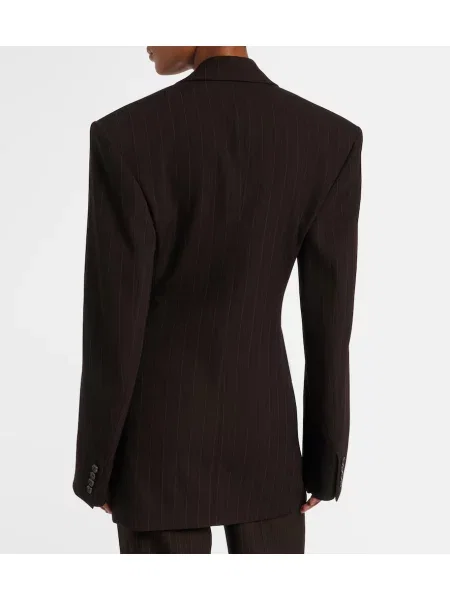 Sacou Saint Laurent de lână maro