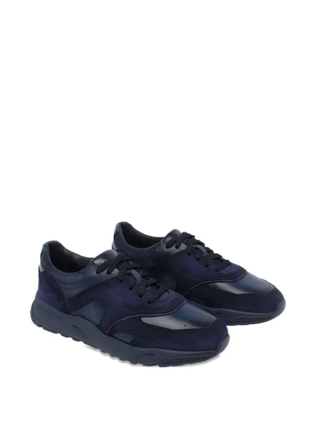 Szarvasbőr sneaker Santoni kék