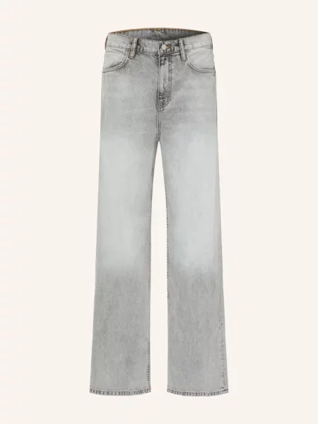 Allsaints Džíny Lenny Wide Fit washed grey šedé