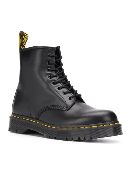 Botki Dr. Martens skórzane na platformie retro czarne