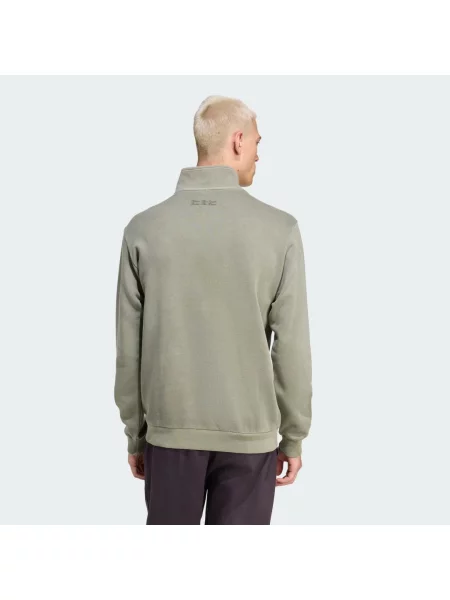 Tričko FC Bayern Terrace Icons Half-Zip zelené