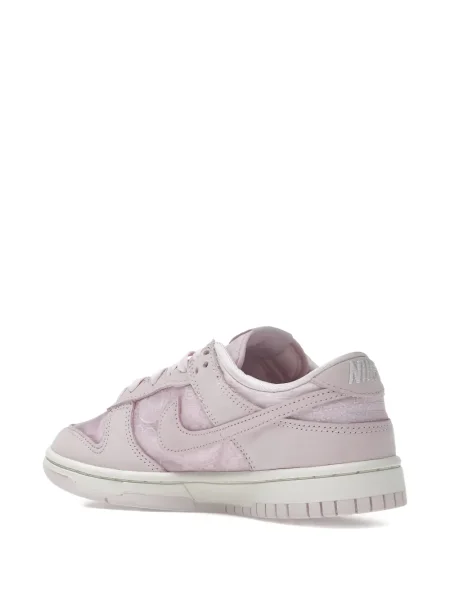 Маратонки Nike Dunk с пера с дантела на цветя розово