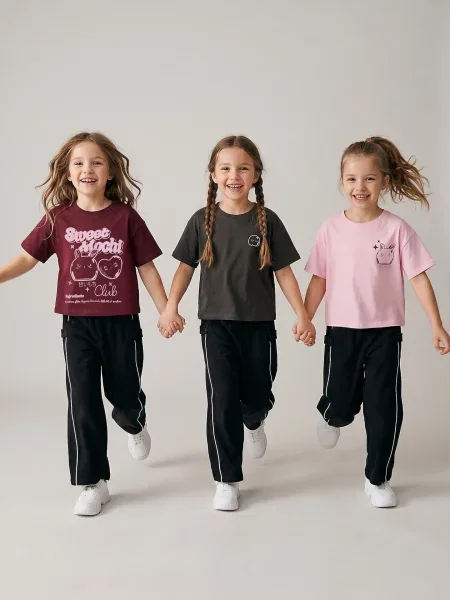 Sinsay oversize trička s potiskem 3 pack vícebarevná