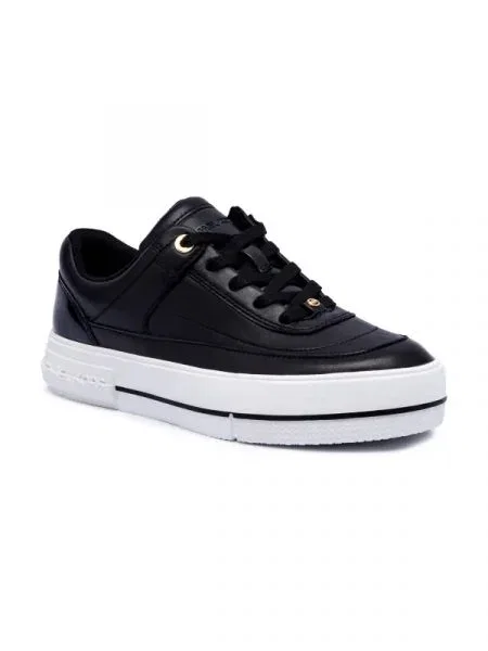 Michael Kors Bőr sneakers tornacipő AURORA fekete
