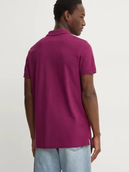 Tommy Jeans polo fioletowa