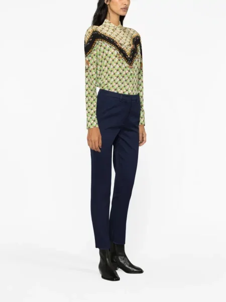 Cămașă Etro cu imagine lungă verde