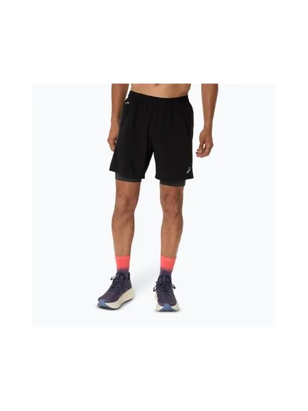 Бігові шорти ASICS Road performance black/graphite grey чорні