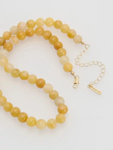 Ожерелье Reserved с камнями желтое