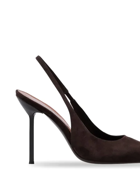 Pantofi cu toc Paris Texas slingback maro