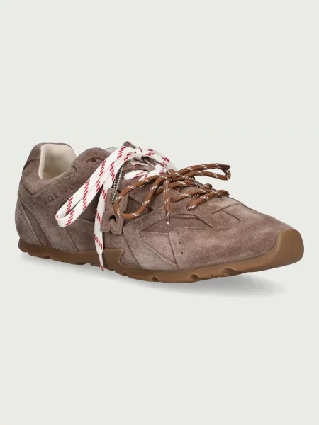 Nokwol Atlas-M Mushroom Suede sneakers pentru bărbați din piele întoarsă bej