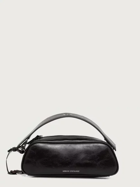 Armani Exchange geantă crossbody pentru femei cu imitație de piele maro