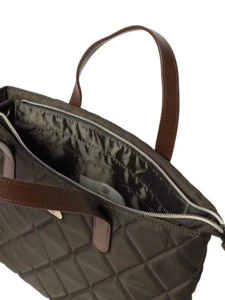 Matlasat geantă shopper Barbour verde