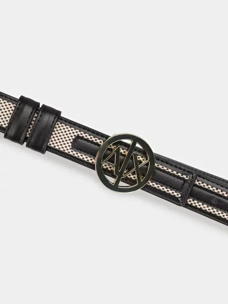 Ремінь Armani Exchange з ремінцями чорний