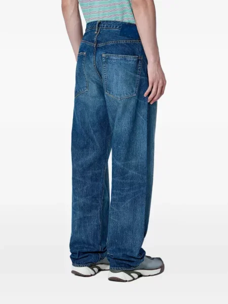 Jeansy straight leg Visvim niebieskie