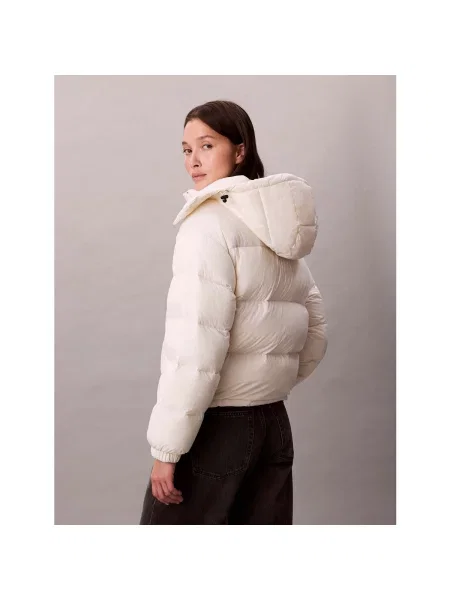 Geacă de blugi Calvin Klein Jeans alb