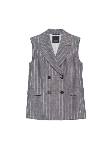 Kamizelka Max Mara niebieska