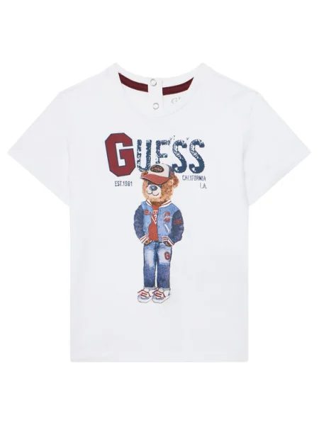 Guess Tricou alb