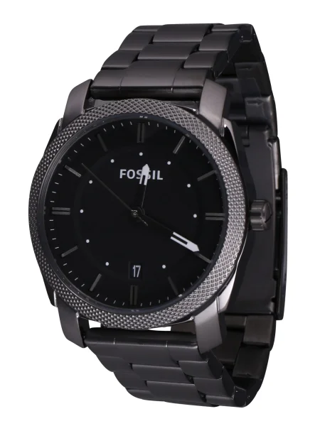 FOSSIL Analógové hodinky Machine grafitová čierna