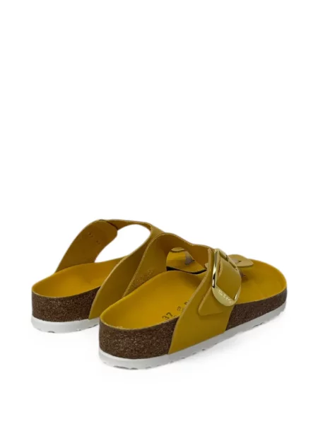 Sandale Birkenstock cu cataramă galben