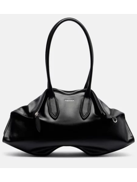 Geanta de piele Mcqueen din piele negru