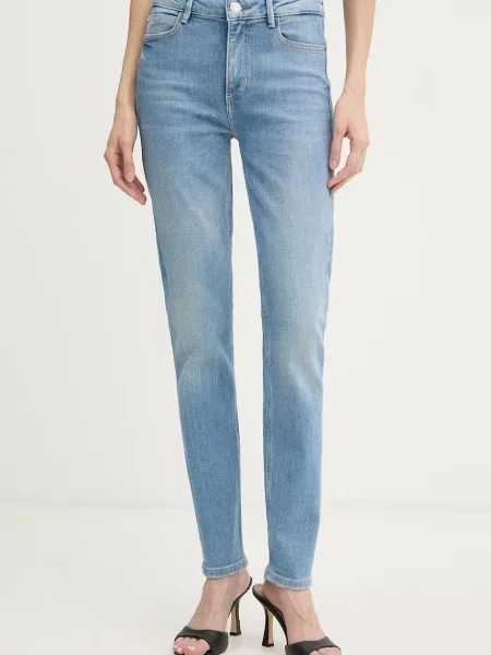 Guess jeansy straight niebieskie