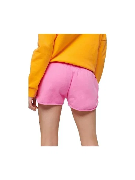 Scurt pantaloni Superdry cu autograf roz