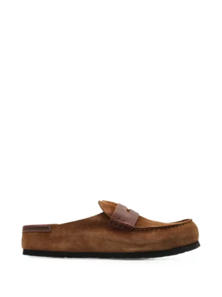 Papuci tip mules Birkenstock maro